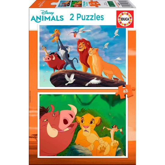 Educa Der König der Löwen Puzzle 2 x 48 Teile