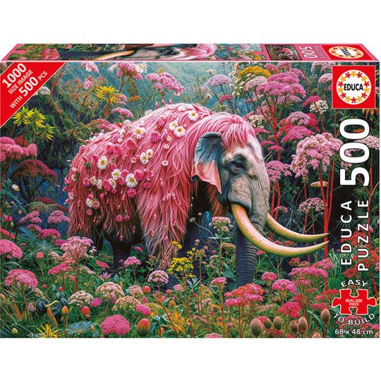 Puzzle Educa XXL Blumenelefanten 500 Teile