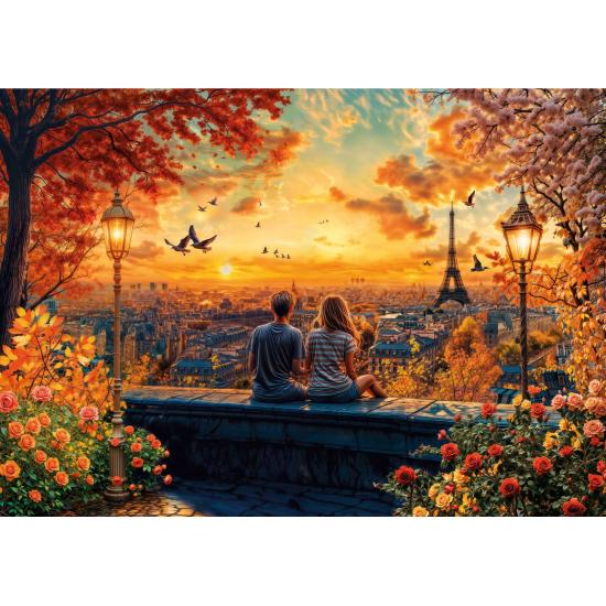 Puzzle Educa Liebende In Paris mit 1500 Teile