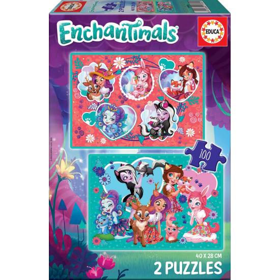 Educa Enchantimals Puzzle 2 x 100 Teile