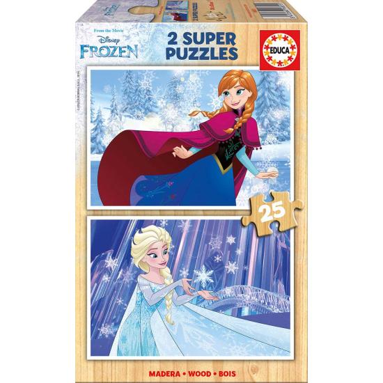 Educa Frozen Puzzle 2 x 25 Holzteile