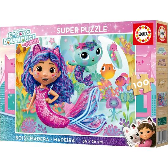 Puzzle Educa Gabby's Dollhouse 100 Teile Holz