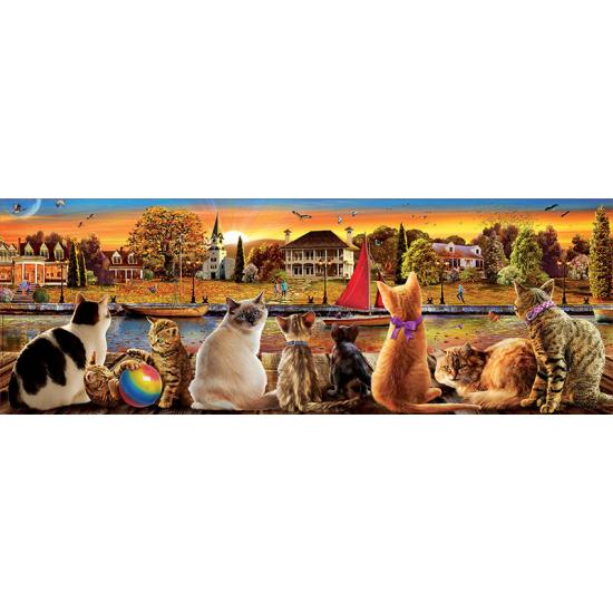 Puzzle Educa Cats on the Pier mit 1000 Teilen