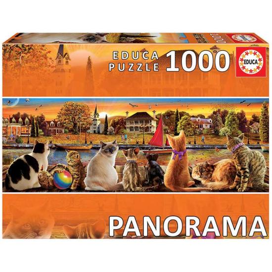 Puzzle Educa Cats on the Pier mit 1000 Teilen