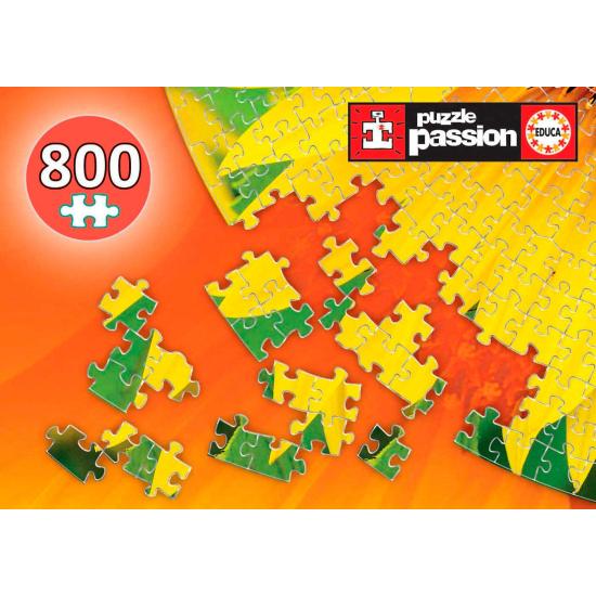 Educa Rundes Sonnenblumen-Puzzle mit 800 Teilen