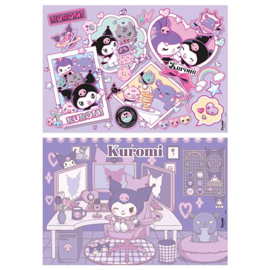 Puzzle Educa Hello Kitty Kuromi mit 2 x 50 Teilen Holz