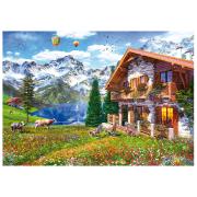 Puzzle Educa Hogar in den Alpen mit 4000 Teilen