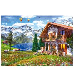 Puzzle Educa Hogar in den Alpen mit 4000 Teilen