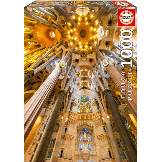 Educa Interior of the Sagrada Familia Puzzle mit 1000 Teilen
