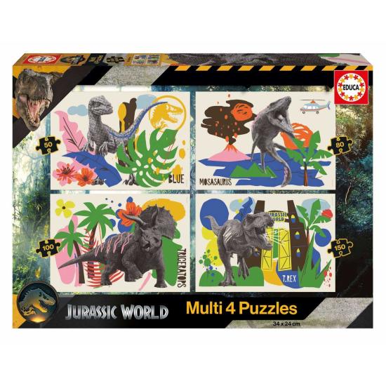 Puzzle Educa Jurassic World Multi Progressive 50+80+100+150P