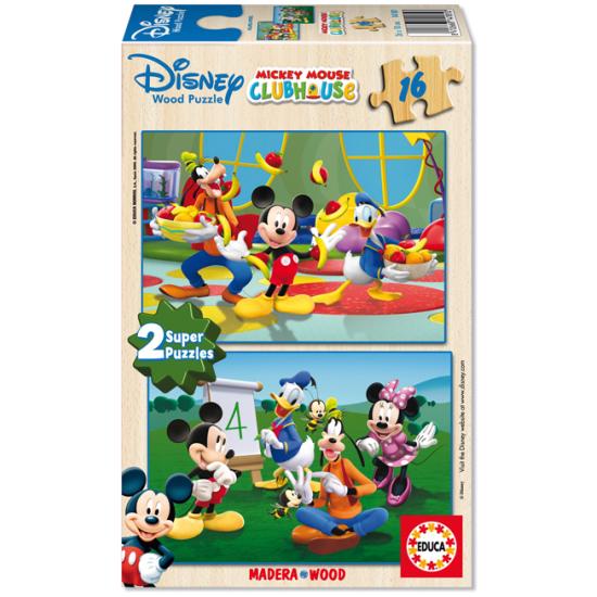 Educa Mickey Mouse House Puzzle 2 x 16 Teile