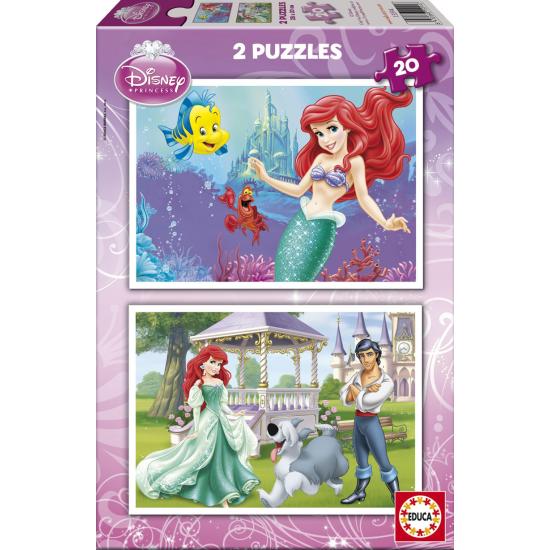 Puzzle Educa Die kleine Meerjungfrau 2 x 20 Teile