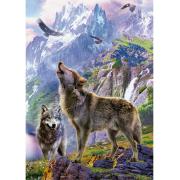 Puzzle Educa Wölfe in den Felsen mit 500 Teilen