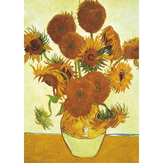 Educa Puzzle Sonnenblumen und Terrasse bei Nacht, VVGogh 2x100