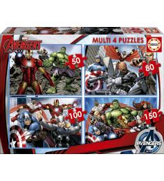 Puzzle Educa The Avengers Multi Progressive 50+80+100+150