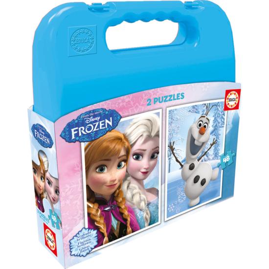 Puzzle Educa Frozen Suitcase 2 x 48 Teile