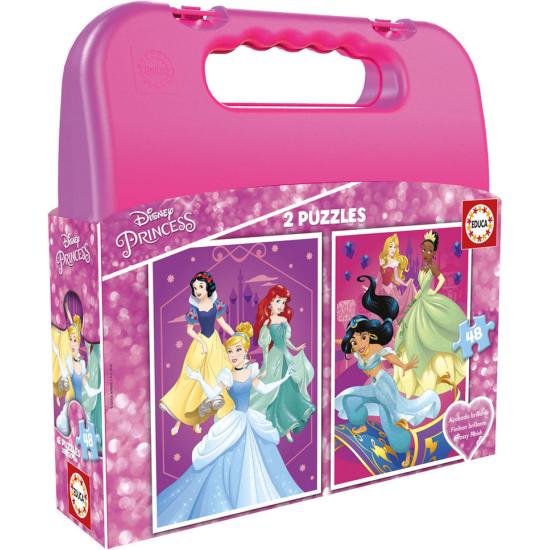 Puzzle Educa Disney Princess Koffer 2 x 48 Teile
