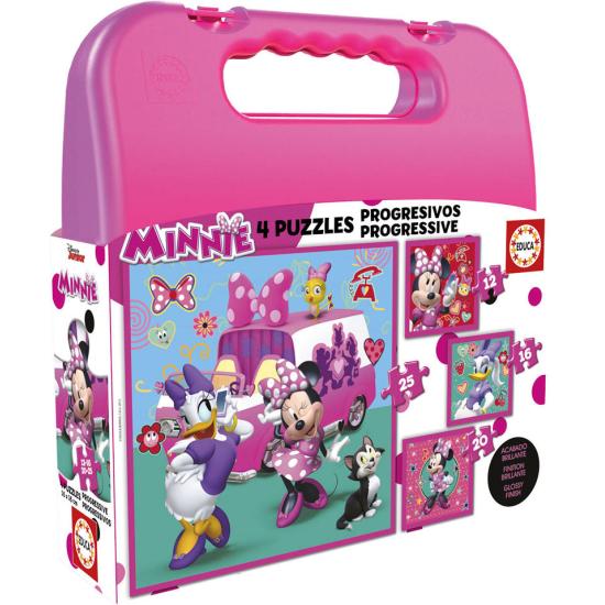 Puzzle Educa Progressive Koffer Minnie Happy Helpers Puzzle Educa Progressive Koffer Minnie Happy Helpers