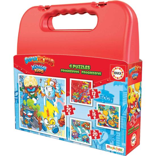 Puzzle Educa Progressive Suitcase Superthings 16.12.20.25