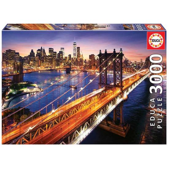 Educa Manhattan bei Sonnenuntergang Puzzle 3000 Teile