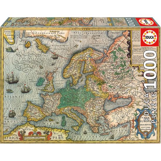 Puzzle Educa Antike Europakarte mit 1000 Teilen Puzzle Educa Antike Europakarte mit 1000 Teilen