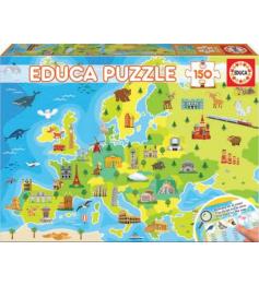 Educa Karte von Europa Puzzle 150 Teile