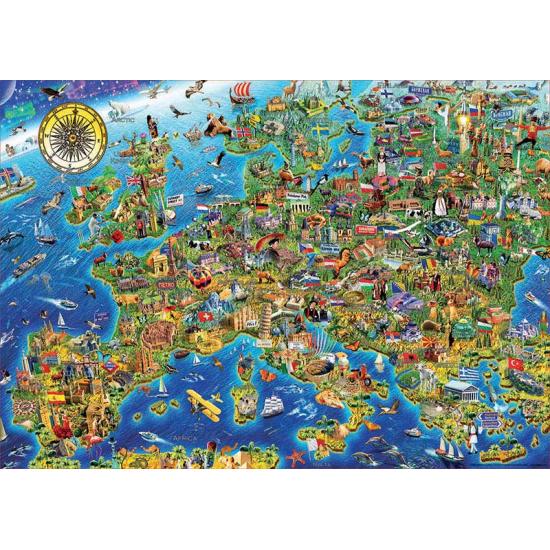 Puzzle Educa Europakarte 500 Teile