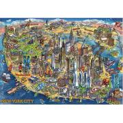 Educa Karte von New York Puzzle 500 Teile