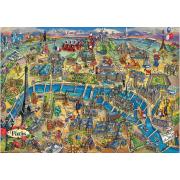 Puzzle Educa Karte von Paris 500 Teile