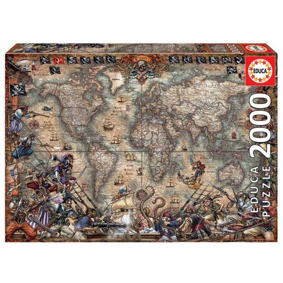 Puzzle Educa Karte der Piraten mit 2000 Teilen