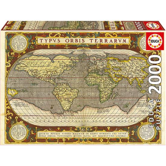 Educa Antikes Weltkarten-Puzzle mit 2000 Teilen Educa Antikes Weltkarten-Puzzle mit 2000 Teilen