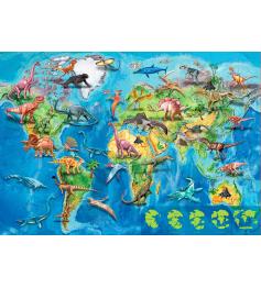 Educa Weltkartenpuzzle Dinosaurier 150 Teile