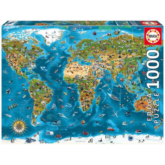 Puzzle Educa Wunder der Welt 1000 Teile