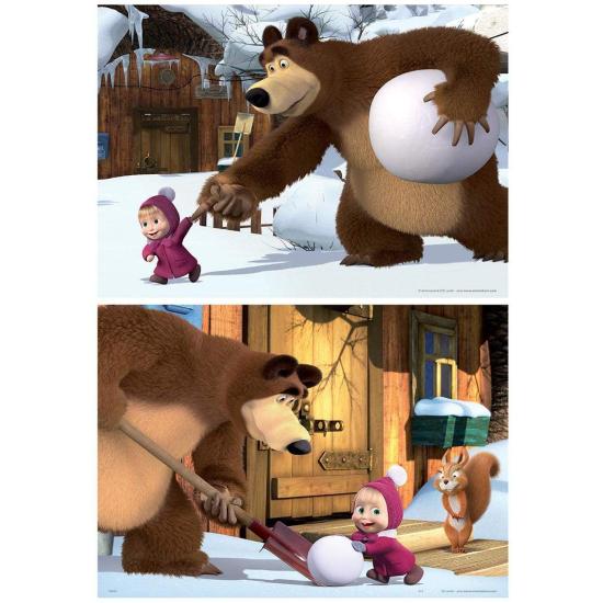 Educa Mascha und Michka Puzzle 2 x 20 Teile