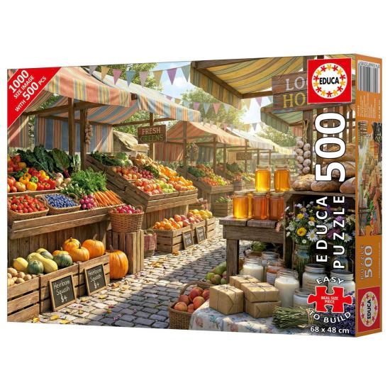 Puzzle Educa XXL Sunny Market 500 Teile