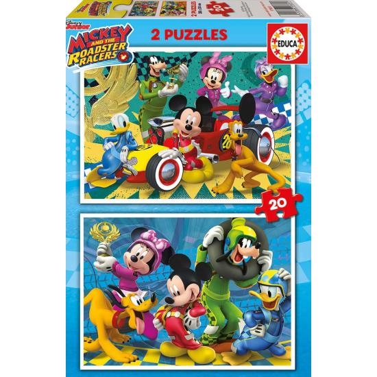 Puzzle Educa Mickey und die Superpiloten 2 x 20 Teile
