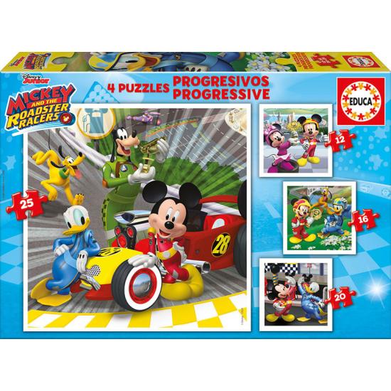 Puzzle Educa Mickey und die progressiven Superpiloten 12+16+20+2