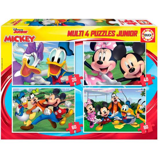 Puzzle Educa Mickey und seine Freunde Progressive 20+40+60+80 Te