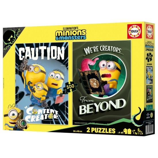 Puzzle Educa Minions mit 2 x 500 Teilen