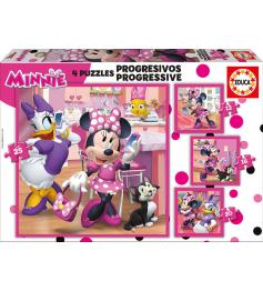 Puzzle Educa Minnie Happy Helpers Progressives 12+16+20+25 P