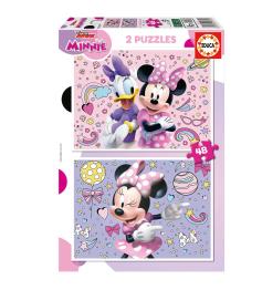 Educa Minnie Puzzle 2 x 48 Teile