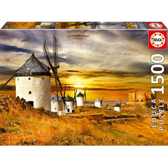 Puzzle Educa Windmühlen, Consuegra 1500 Teile