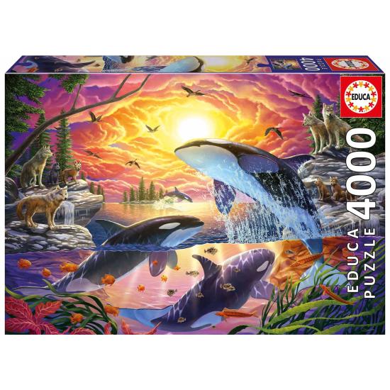 Puzzle Educa Orcas und Wölfe 4000 Teile