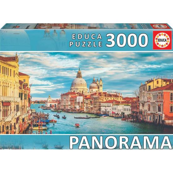 Educa Panorama Canal Grande von Venedig Puzzle 3000 Teile