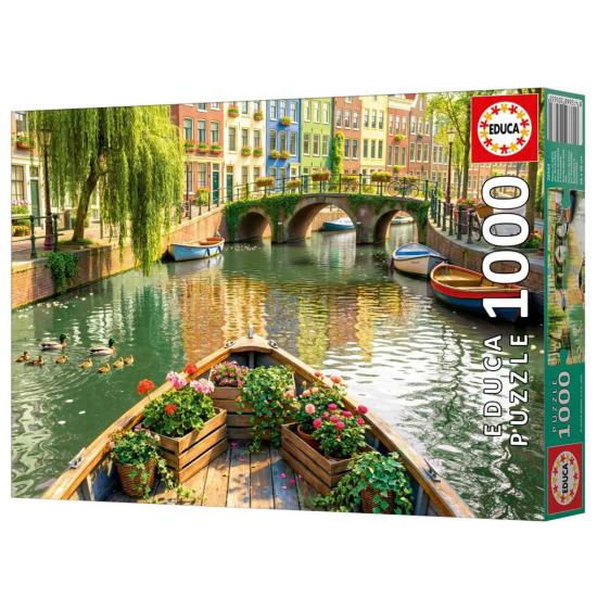 Puzzle Educa Bootsfahrt In Amsterdam 1000 Teile