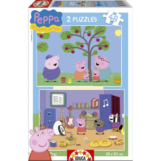 Educa Peppa Pig Puzzle 2 x 48 Teile