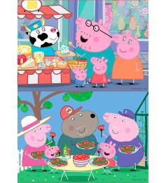 Educa Peppa Pig Puzzle aus 2 x 25 Holzteilen