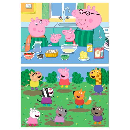 Puzzle Educa Peppa Pig aus 2 x 25 Teile