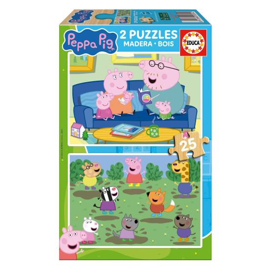 Educa Bluey Puzzle aus 2 x 25 Holzteilen Educa Bluey Puzzle aus 2 x 25 Holzteilen