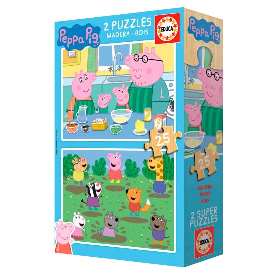 Puzzle Educa Peppa Pig aus 2 x 25 Teile